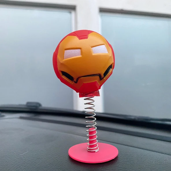 Iron Man Sallanan Kafa Zıp Zıp Marvel Lisanslı ürün görseli 1
