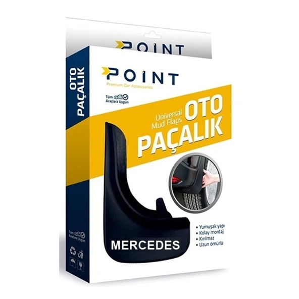 Mercedes Paçalık Tozluk Çamurluk Siyah 2'li ürün görseli 1
