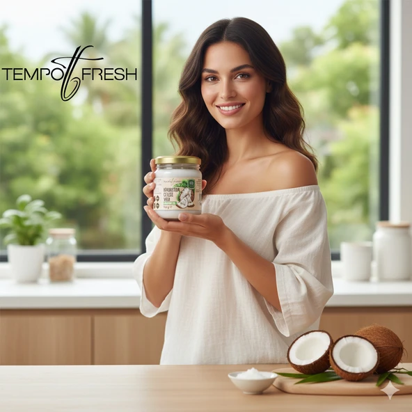 Hindistan Cevizi Yağı 150 gr. TEMPOFRESH - Resim 3