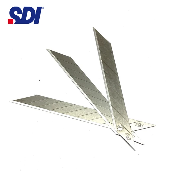 SDI 1361 Çelik Maket Bıçağı Falçata Ucu Yedeği 9mm 30 Derece Küçük 10'lu ürün görseli 1
