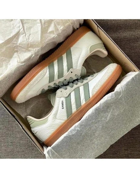 Adidas Samba OG Silver Green Putty Mauve - Resim 4