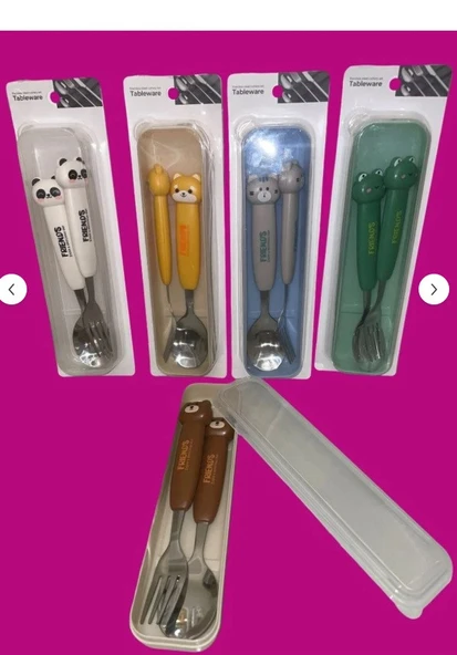 BENİSA SHOP figürlü çocuk kaşık seti - Resim 3