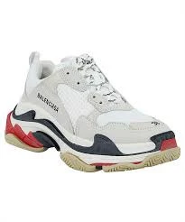 Balenciaga Triple S White Red ürün görseli 1
