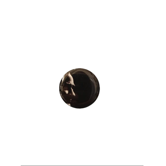 K.Atatürk Silüetli Yuvarlak Etiket Damla Sticker Siyah 3cm ürün görseli 1