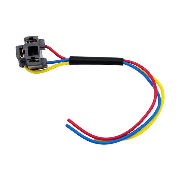 H4 Atom Far Fişi Ampul Soketi 1.5mm Lehimli Plastik 1 Adet ürün görseli 1