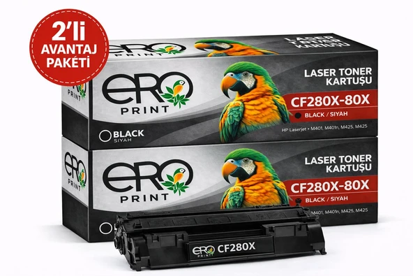 HP CF280X | HP LaserJet M425dn Muadil Toner - 2'li Avantaj Paket ürün görseli 1