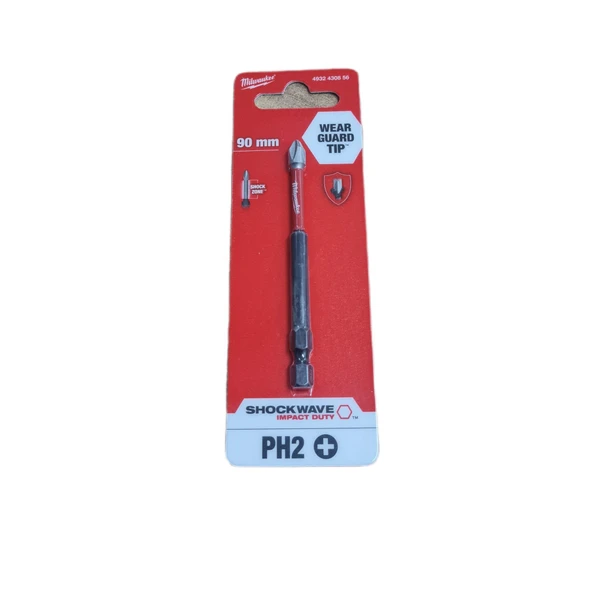 Milwaukee Bits Yıldız Uç Vidalama Matkap Ucu Ph2 x 90mm ürün görseli 1
