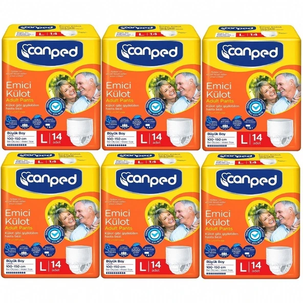 Canped Emici Külot Büyük L (Large) 84 Adet Hasta Bezi 110-150 CM ürün görseli 1
