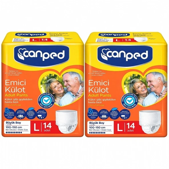 Canped Emici Külot Büyük L (Large) 28 Adet Hasta Bezi 110-150 CM ürün görseli 1