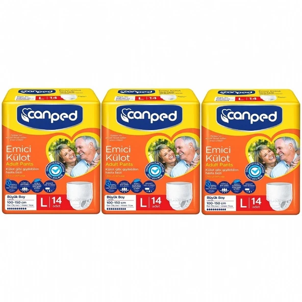 Canped Emici Külot Büyük L (Large) 42 Adet Hasta Bezi 110-150 CM ürün görseli 1