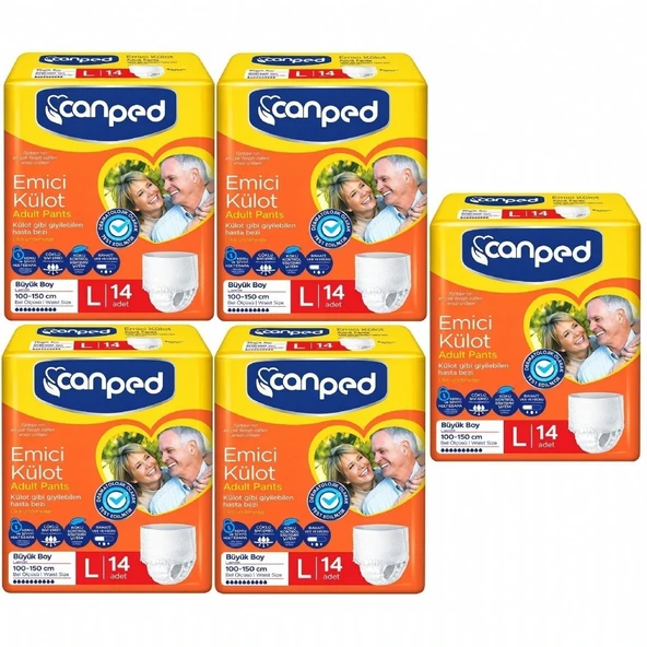 Canped Emici Külot Büyük L (Large) 70 Adet Hasta Bezi 110-150 CM ürün görseli 1