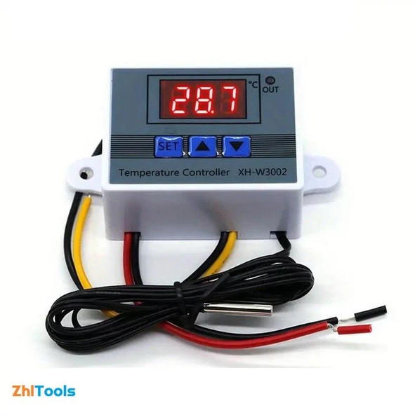 Zhltools Dijital Termostat XH-W3002 LED Ekranlı Sıcaklık Kontrol Cihazı 220V ürün görseli 1