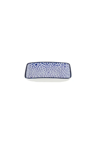 Rêve Bleu Drancy New Bone China Kare Tabak - Resim 2