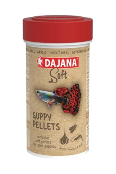 Dajana Guppy Pellets Soft 100 Ml 50 Gr Skt : 11/2027 ürün görseli 1