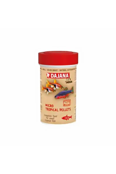 Dajana Micro Tropical Pellets 100 Ml 55 Gr SKT:11/2028 ürün görseli 1