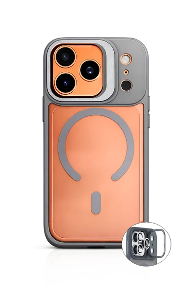 iPhone 17 Pro Max StandGuard MagSafe Kılıf + Lens Koruma Titanyum Grisi ürün görseli 1
