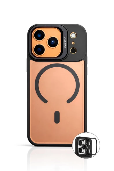 iPhone 17 Pro Max StandGuard MagSafe Kılıf + Lens Koruma Mat Siyah ürün görseli 1