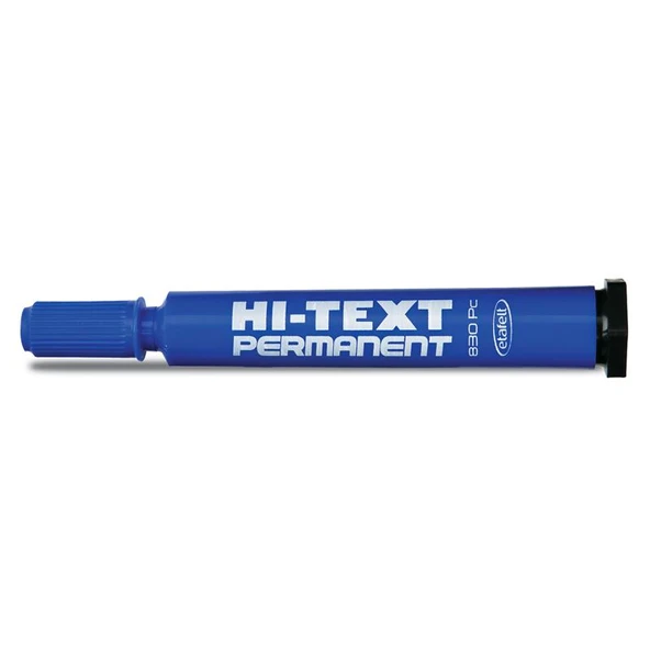 Hi-Text 830Pc Markör Koli Kalemi Mavi Kesik Uçlu (12 Li Kutu) ürün görseli 1