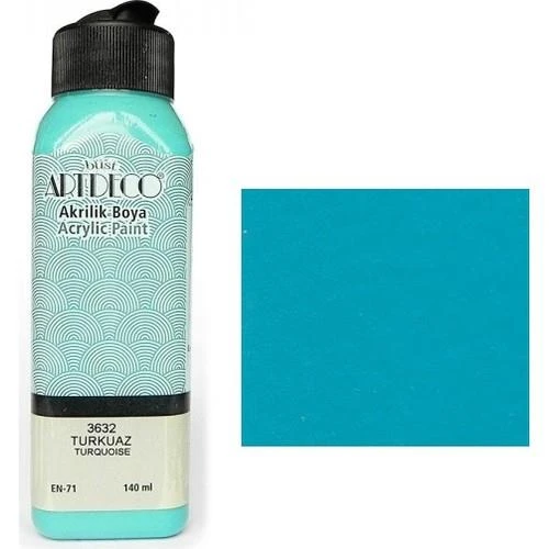 Artdeco Akrilik Boya 140 Ml Turkuaz Y-070R-3632 ürün görseli 1