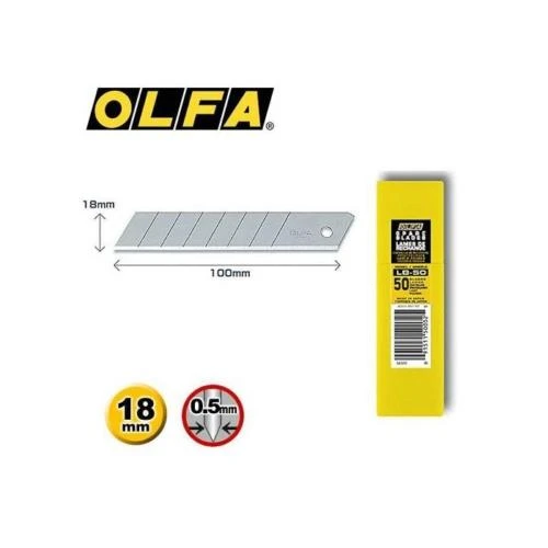 Smr Olfa Lb-50 Maket Bıçağı Yedeği Geniş 50 Li (1 Paket 50 Adet) ürün görseli 1