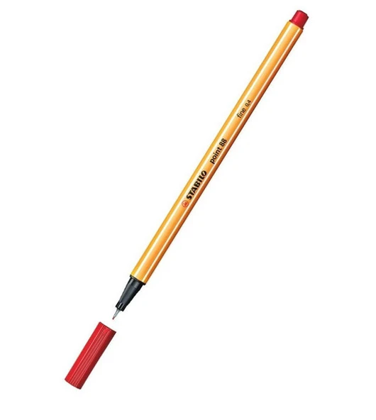 Stabilo 88/40 Keçe Uçlu İnce Kalem 88 Point 0.4 Mm Kırmızı (10 Lu Kutu) ürün görseli 1