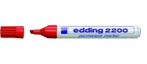 Edding 2200 Markör Permanent Kalemi 1-5 Mm Kırmızı Kesik Uçlu (10 Lu Paket) ürün görseli 1