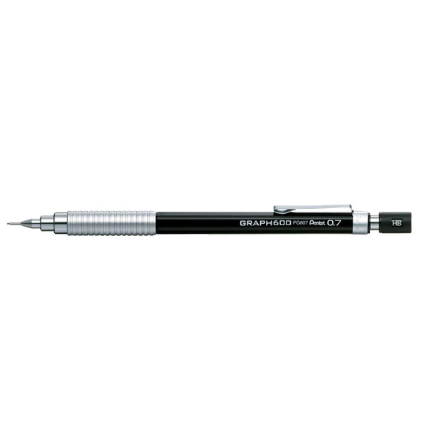 Pentel Pg-607-A Versatil Kalem 0,7 Mm Çizim Siyah ürün görseli 1