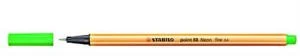 Stabilo 88/033 Keçe Uçlu İnce Kalem 88 Point 0.4 Mm Fosforlu Yeşil (10 Lu Kutu) ürün görseli 1