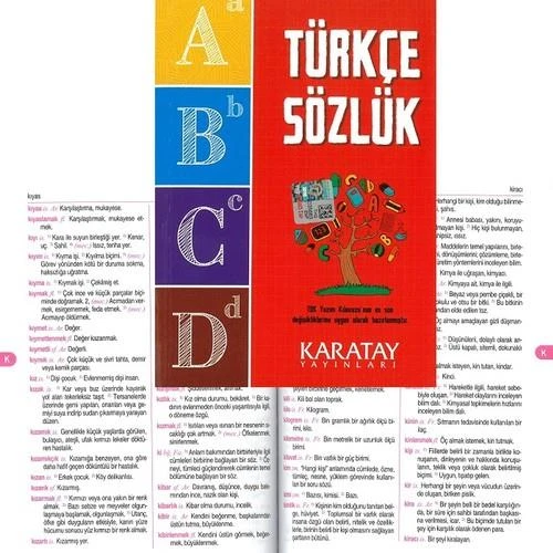4E Karatay Türkçe Sözlük Büyük Boy 2016 ürün görseli 1