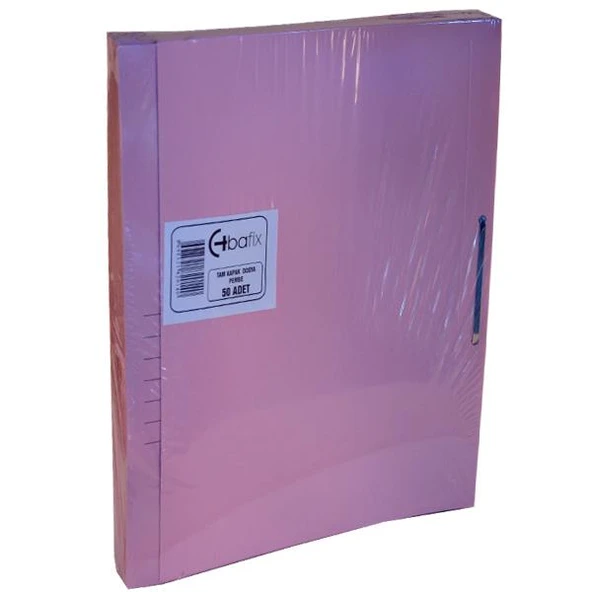 Bafix Karton Dosya Tam Kapak Pembe 66717 50 Li (50 Adet 1 Paket) ürün görseli 1