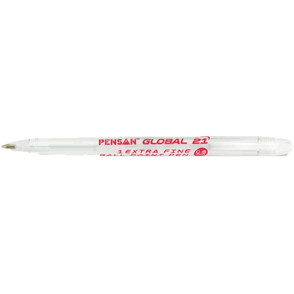 Pensan Tükenmez Kalem Global 0.5 MM Kırmızı 2221 12 li (1 Paket 12 Adet) PE02221TKKI ürün görseli 1