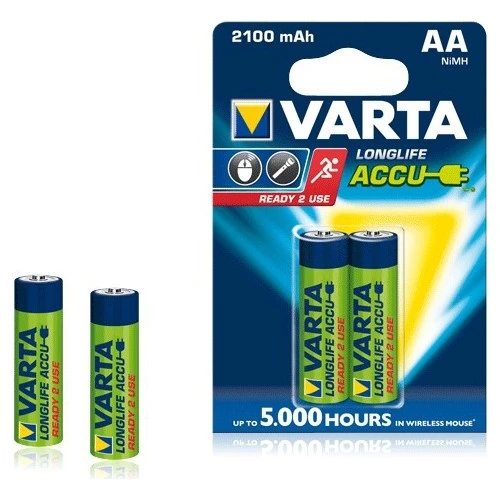 Varta Şarjlı Kalem Pil (AA) 2100 MAH 1.2 V 2 Lİ VRT.56706 ürün görseli 1