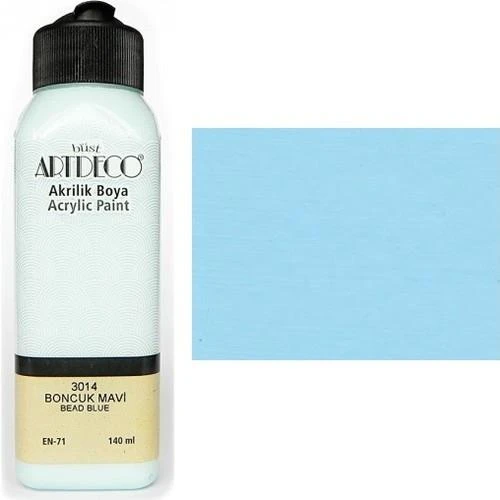 Artdeco Akrilik Boya 140 Ml Boncuk Mavi LV-Y-070R-3014 ürün görseli 1