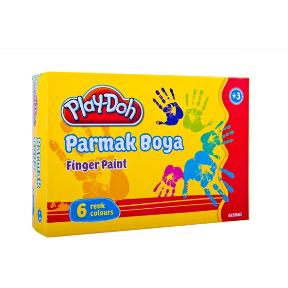 Play-Doh Parmak Boyası 6 Renk 30 Ml Play-Pr001 ürün görseli 1