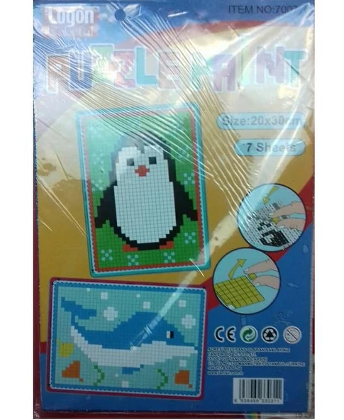 Logon 7007 Simli Puzzle Eva Set Yeni 7 Sayfa Karışık Renk 20X30Cm ürün görseli 1