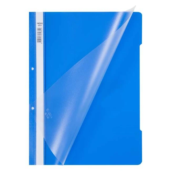 Noki A-4 Plastik Telli Dosya Eco Mavi 50 Li 48288-130 (1 Paket 50 Adet) ürün görseli 1