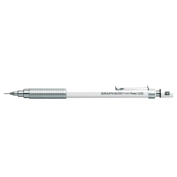 Pentel Pg-605-W Versatil Kalem 0,5 Mm Çizim Beyaz ürün görseli 1