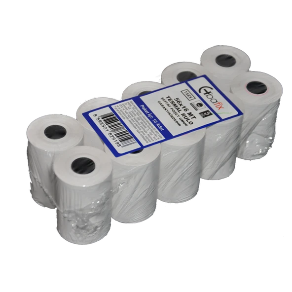 Bafix Termal Rulo 56X16 Mt 10 Lu (1 Paket 10 Adet) ürün görseli 1