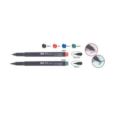 Marvy Asetat Kalemi Ohp S Uç Kırmızı 12 Li 2600S-2 (1 Paket 12 Adet) ürün görseli 1