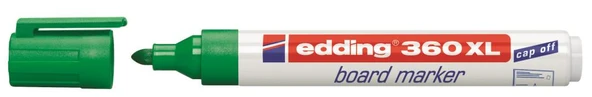 Edding 360Xl Tahta Kalemi Yuvarlak Uçlu Yeşil (10 Lu Paket) ürün görseli 1