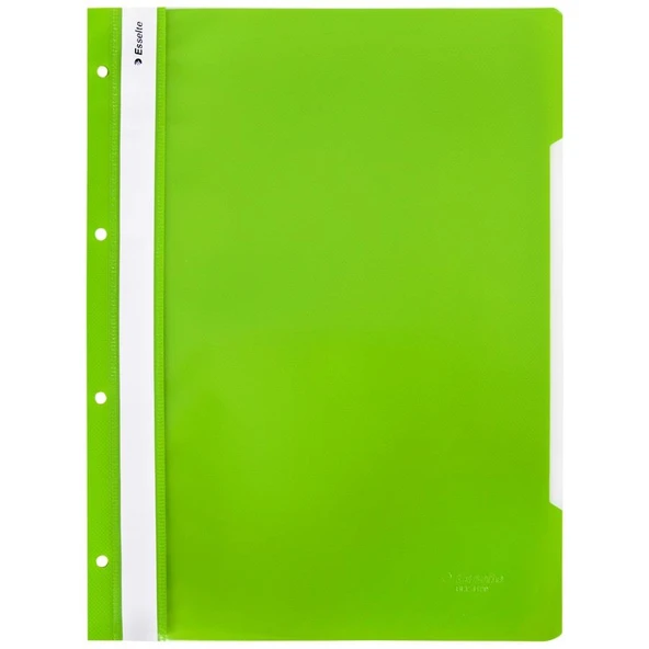 Esselte Telli Dosya Plastik A4 Açık Yeşil 41991555 (50 Li Paket) ürün görseli 1