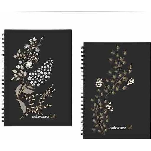 Keskin Color Spiralli Defter Schwarz Foil Sert Kapaklı 14X20 Cm 60 Yaprak 410110-99 ürün görseli 1