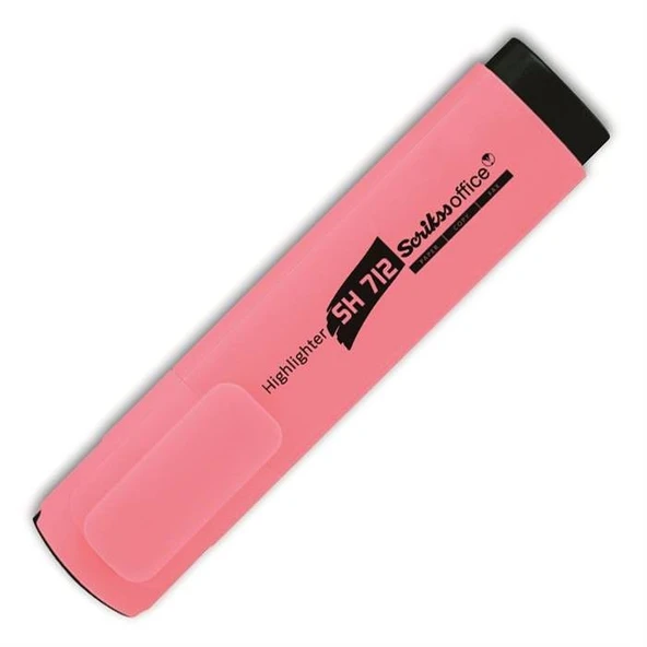 Scrikss Sh-712 Fosforlu Kalem Pastel Pembe 12 Li (1 Paket 12 Adet) ürün görseli 1