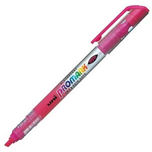 Uni-Ball Usp-105 Fosforlu Kalem Promark Eye Cep Tipi Pembe (12 Li Kutu) ürün görseli 1