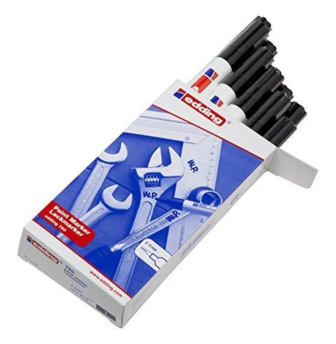 Edding 750 Markör Boya Kalemi 2-4 Mm Siyah Yuvarlak Uçlu (10 Lu Paket) ürün görseli 1