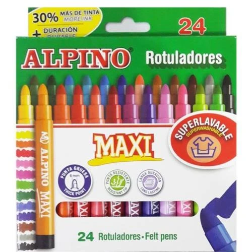 Alpino Maxi 24 Renk Keçeli Kalem AR-07 ürün görseli 1