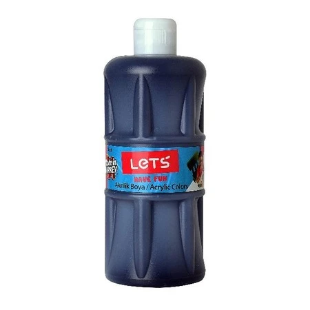 Lets Akrilik Boya Siyah 500 Ml. ürün görseli 1