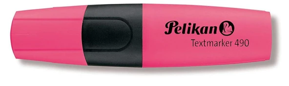 Pelikan 490 Fosforlu Kalem İşaret Kalemi 1-5 Mm Pembe (10 Lu Kutu) ürün görseli 1