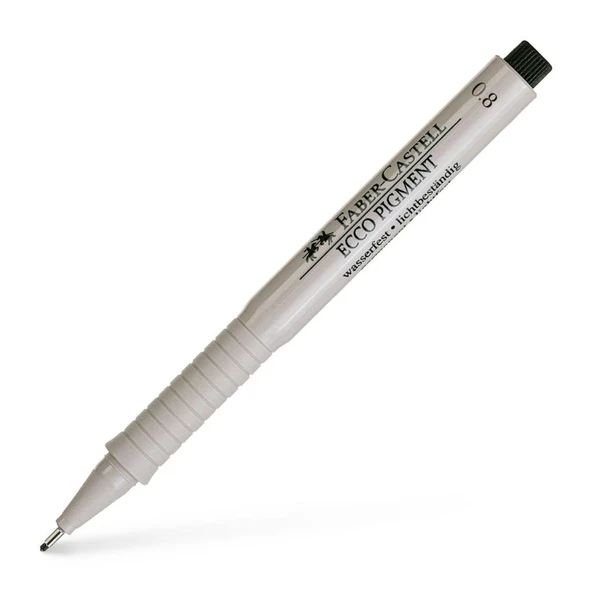 Faber-Castell Çizim Kalemi Ecco Pigment 0.8 Mm Siyah 16 68 99 (10 Lu Paket) ürün görseli 1