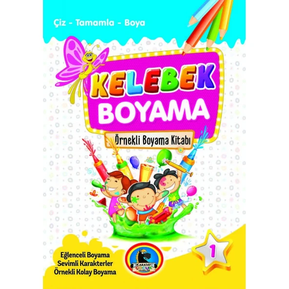 4E Karatay Boyama Kelebek Seri 2015 153-08-2633 ürün görseli 1